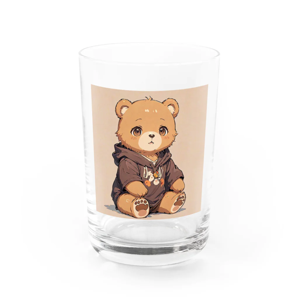 ren_ai000のカジュアルクマ Water Glass :front