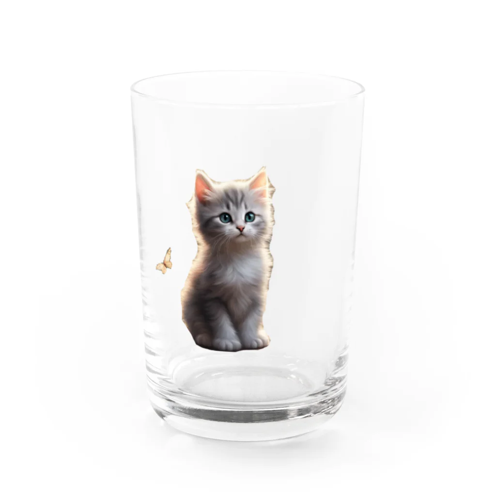 LuuuNのにゃんこ猫 Water Glass :front