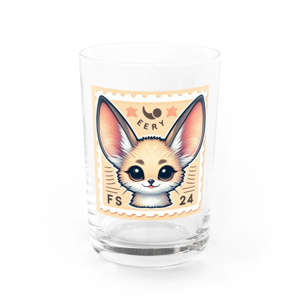 ゆうちゃんNFTいいねの耳長が可愛いフェネックちゃん32 Water Glass :front