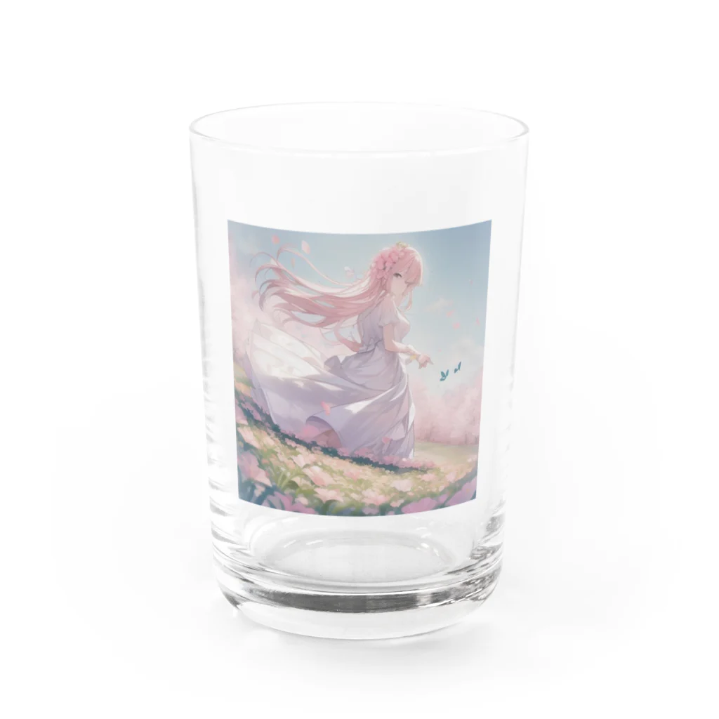 R-mayの草原の少女 Water Glass :front