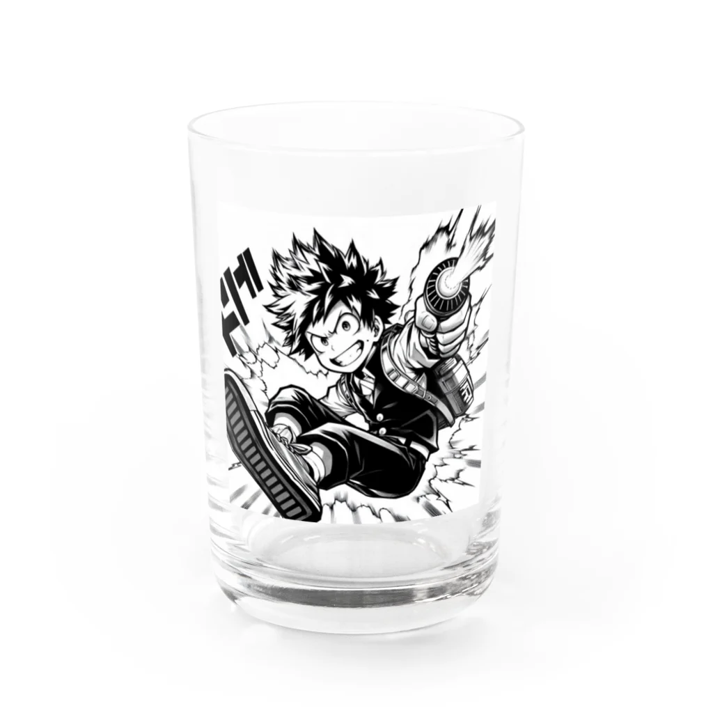 アミュペンのにっこり笑顔の男の子 Water Glass :front