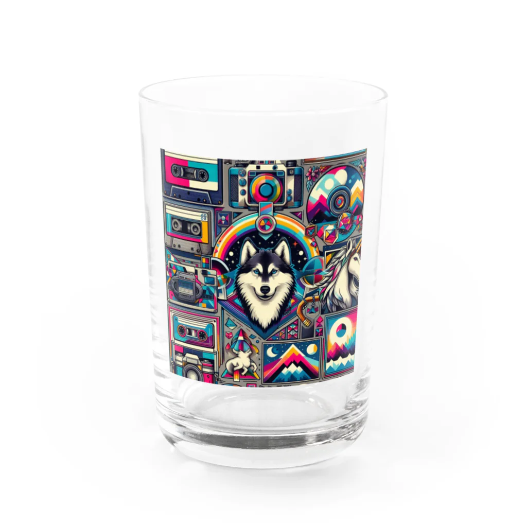 stmtakaのラッパー犬 Water Glass :front