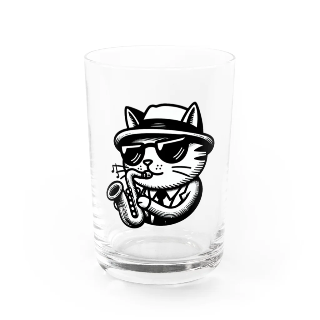 age3mのブローキャット Water Glass :front