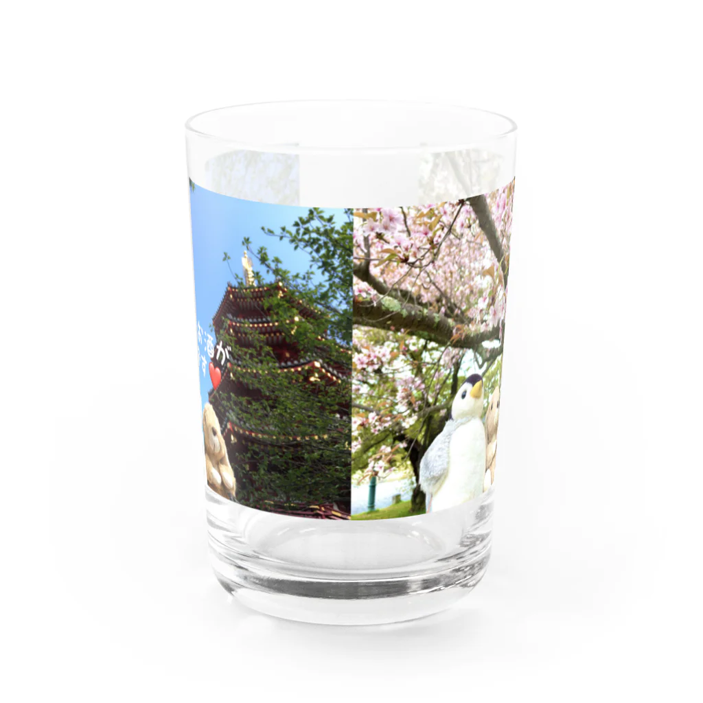 そよぎめぐみ商店のうさぺん〜日本が好きです Water Glass :front