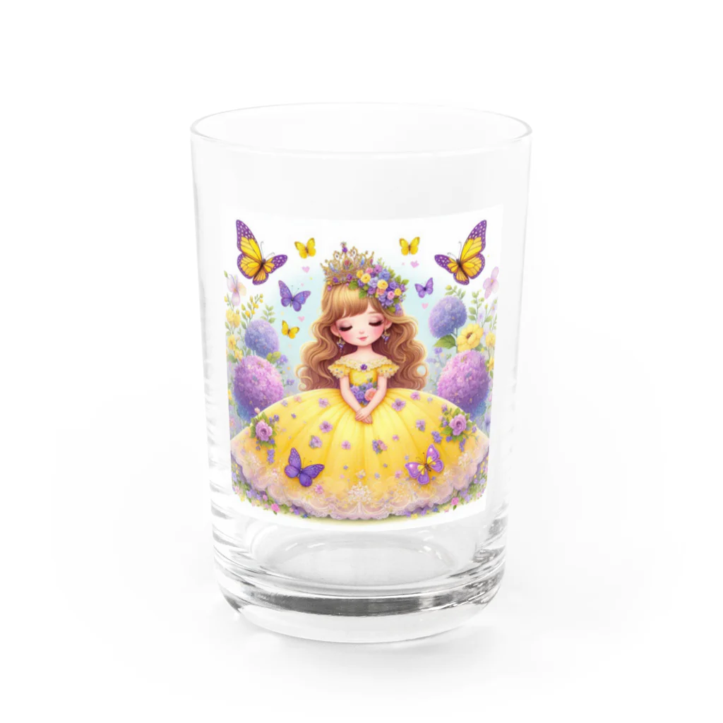 パープルルームの夢見心地の姫🌟 Water Glass :front