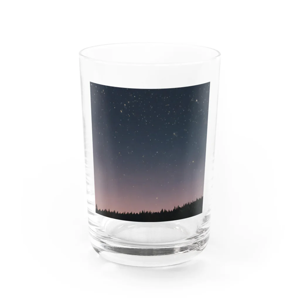 Chama's shopの星空 Water Glass :front