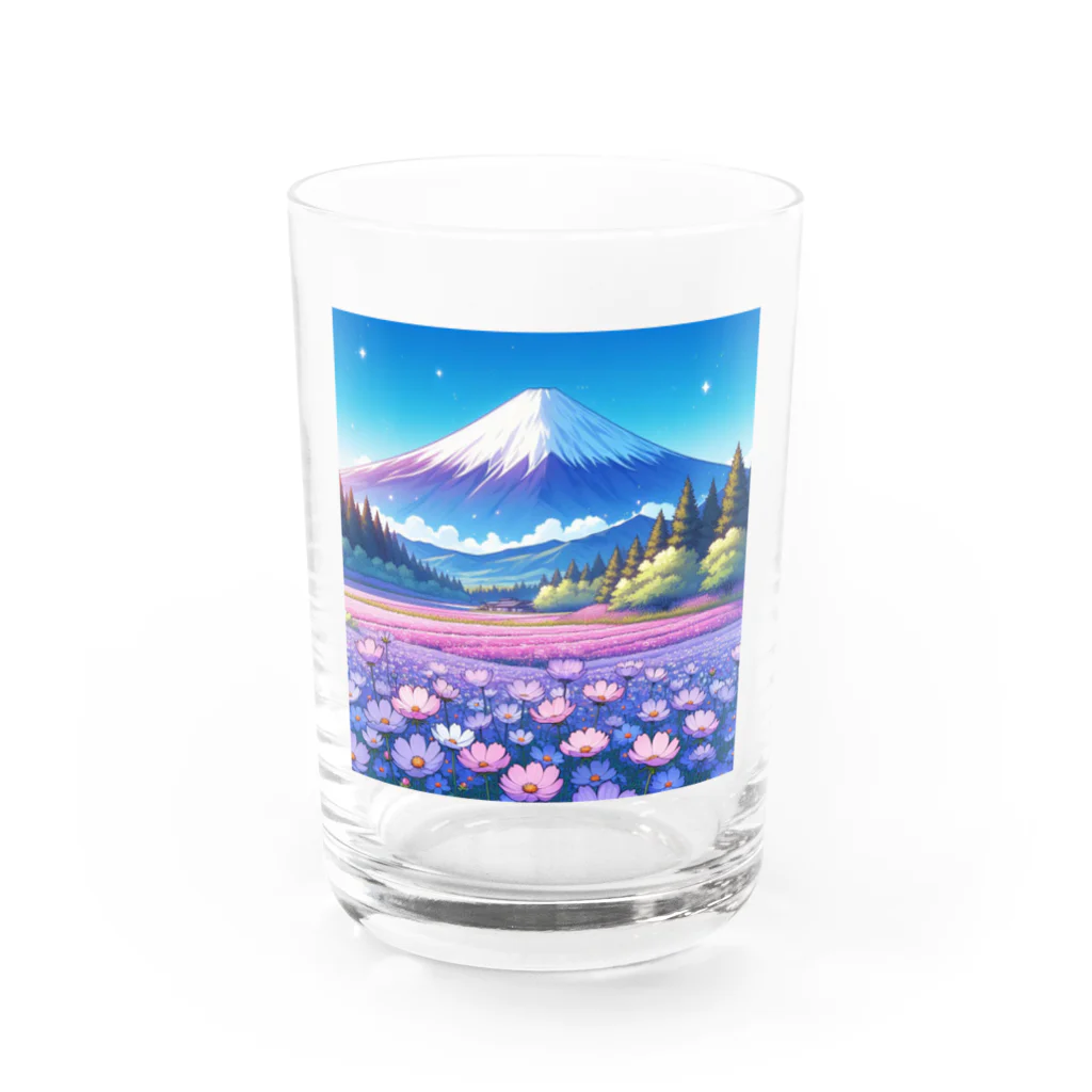 Qten369の日本の美しい風景 Water Glass :front