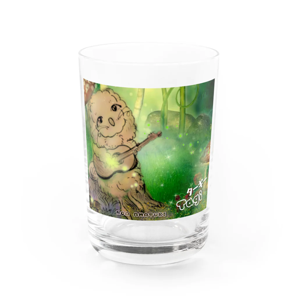 porte☘️bonheur〜ﾎﾟﾙﾄ·ﾎﾞﾇｰﾙのたれ耳うさぎの妖精〜ターギー！ Water Glass :front