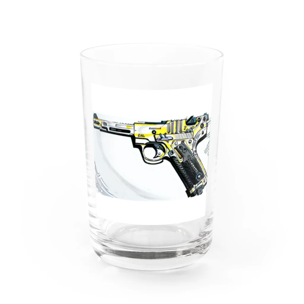 Fifty-twoのgun4 Water Glass :front