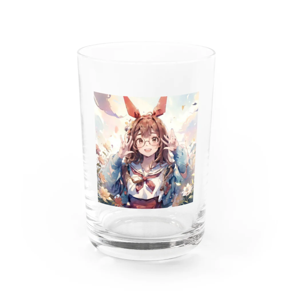 GIRLS STYLE*【GS】の癒やし系のうさ耳少女 Water Glass :front