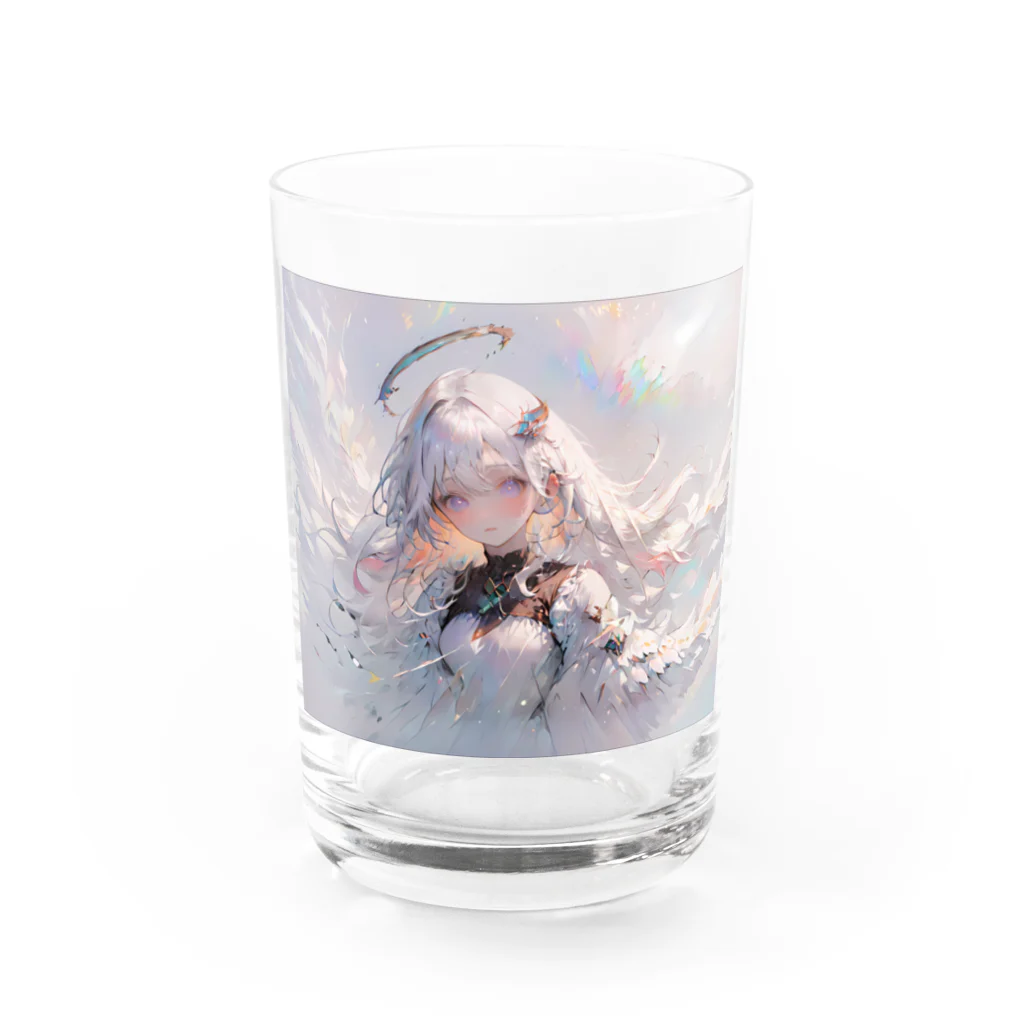 bellzetのWhite Melting Angel Water Glass :front