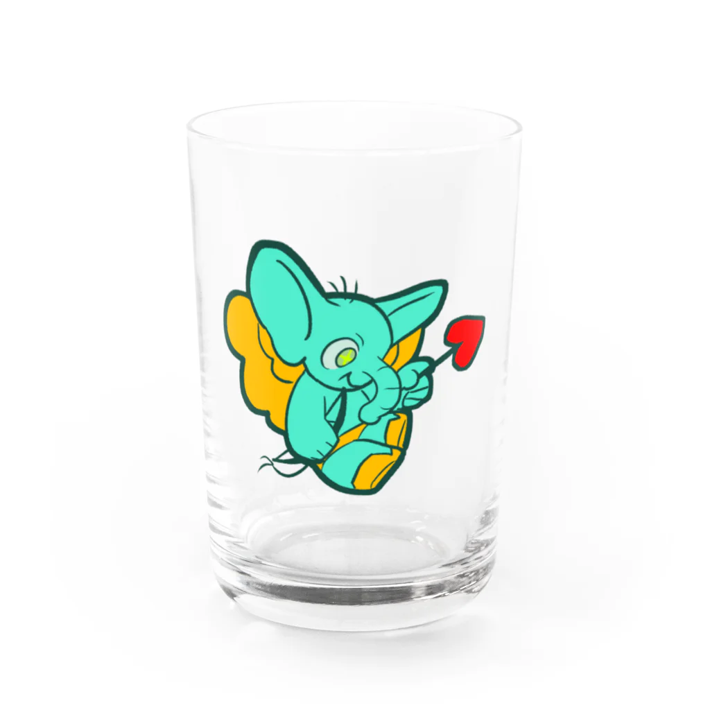 鋼鉄　いちごのきゅーぴっと・えれふぁんと Water Glass :front