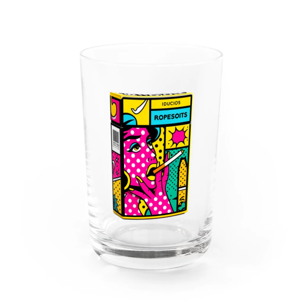 わっふるアートのネオ・シガレットボックス Water Glass :front