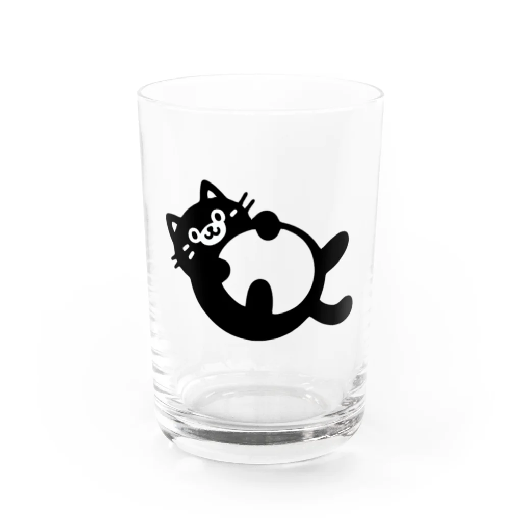 ゆるねこshopのお腹のでてる猫4 Water Glass :front