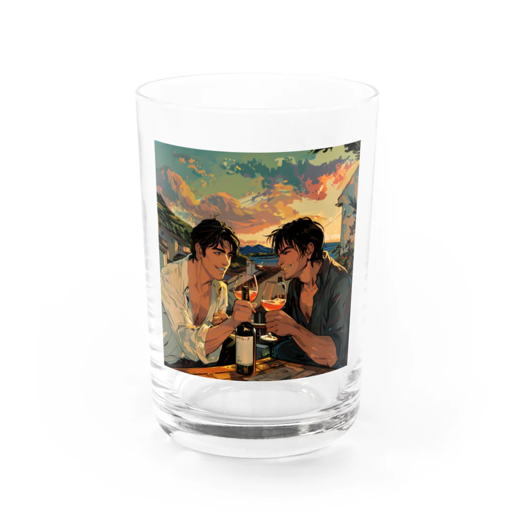 AQUAMETAVERSEのコルシカ島・ワインで乾杯　Tomoe bb 2712 Water Glass :front