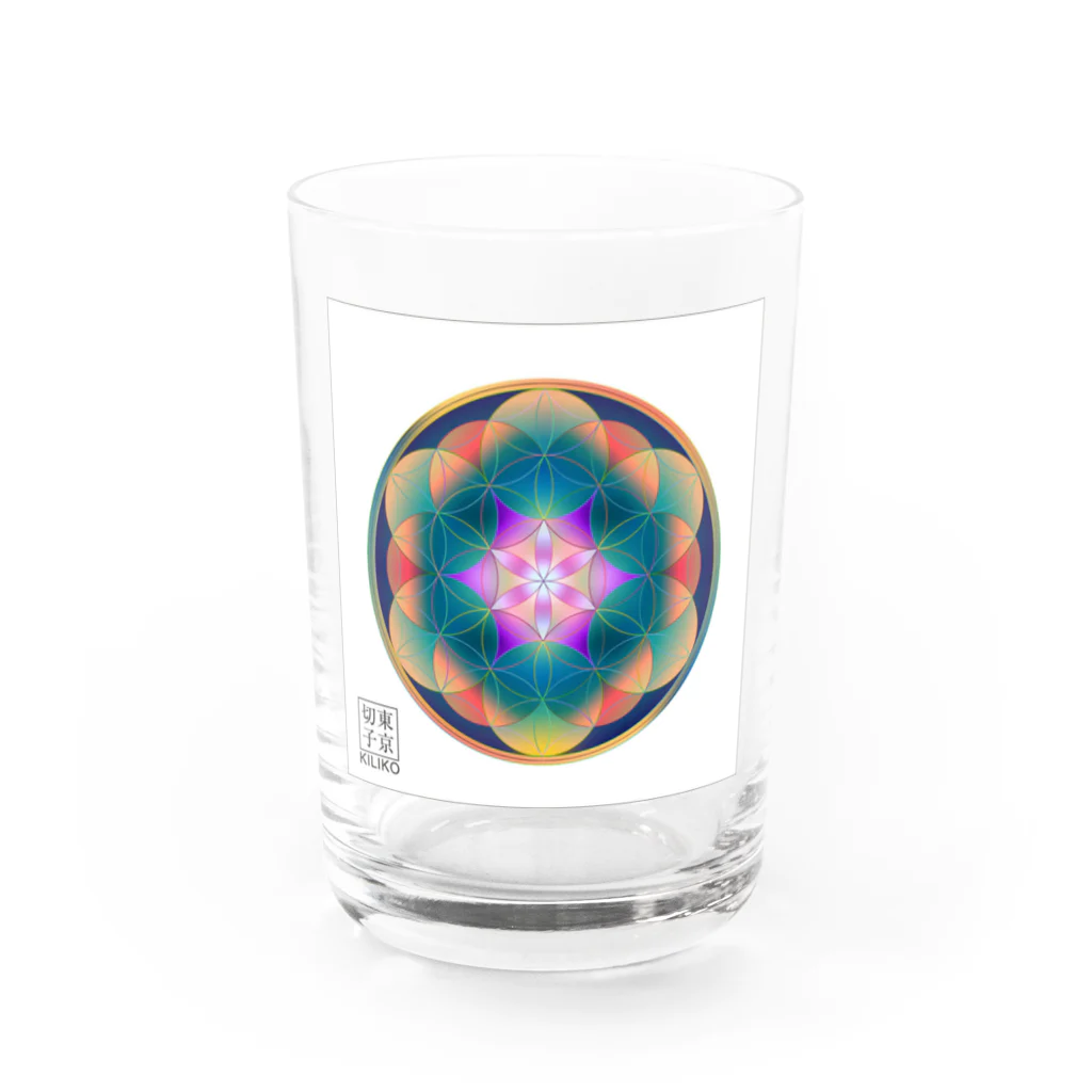 KILIKOStudiosの神聖幾何学 Water Glass :front