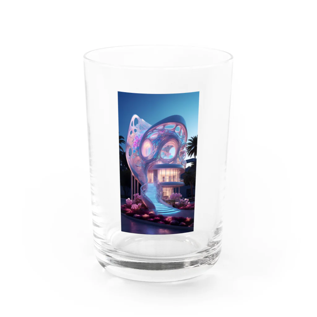 AQUAMETAVERSEの幻想的なお家アメジスト2846 Water Glass :front