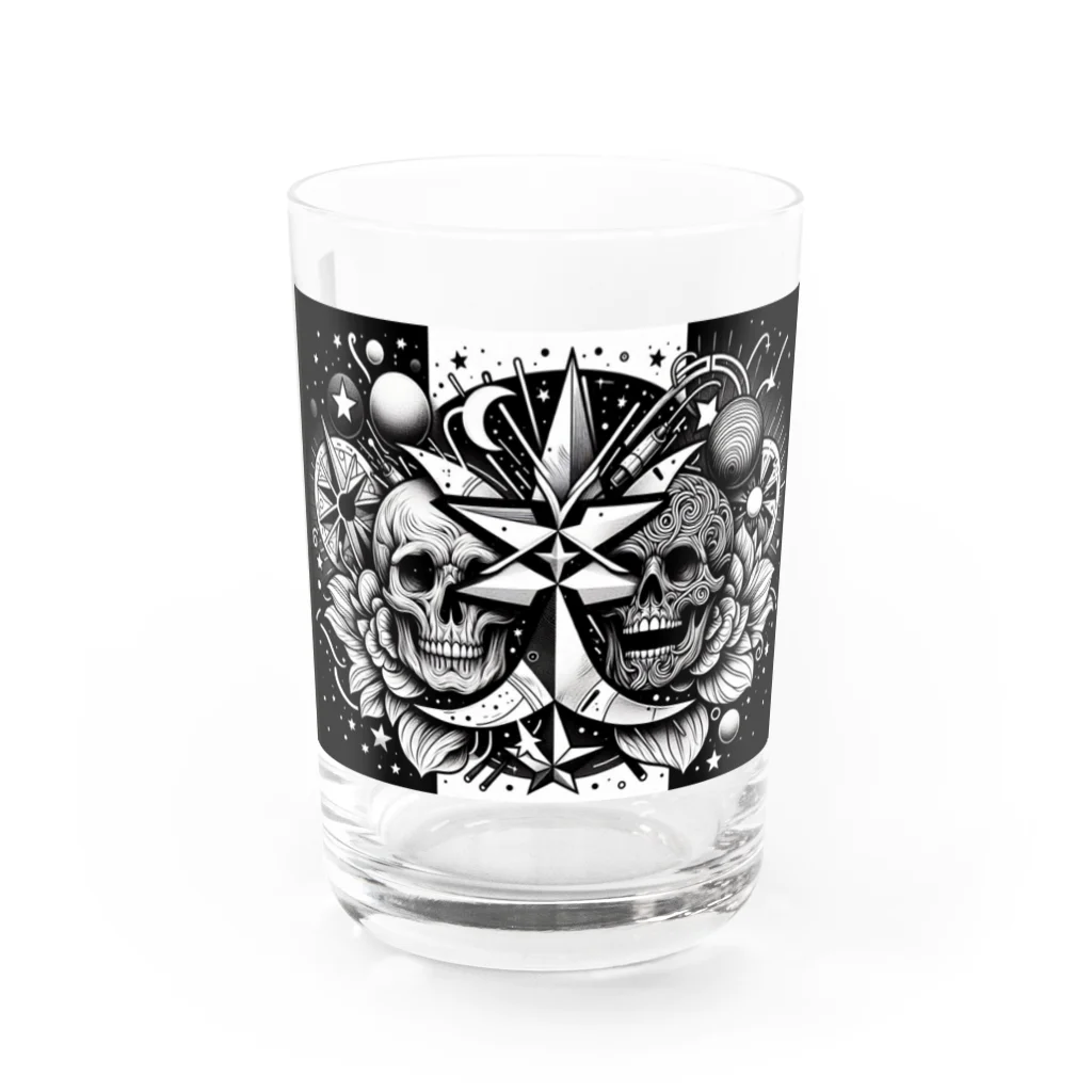 subamiraのスカルスター Water Glass :front