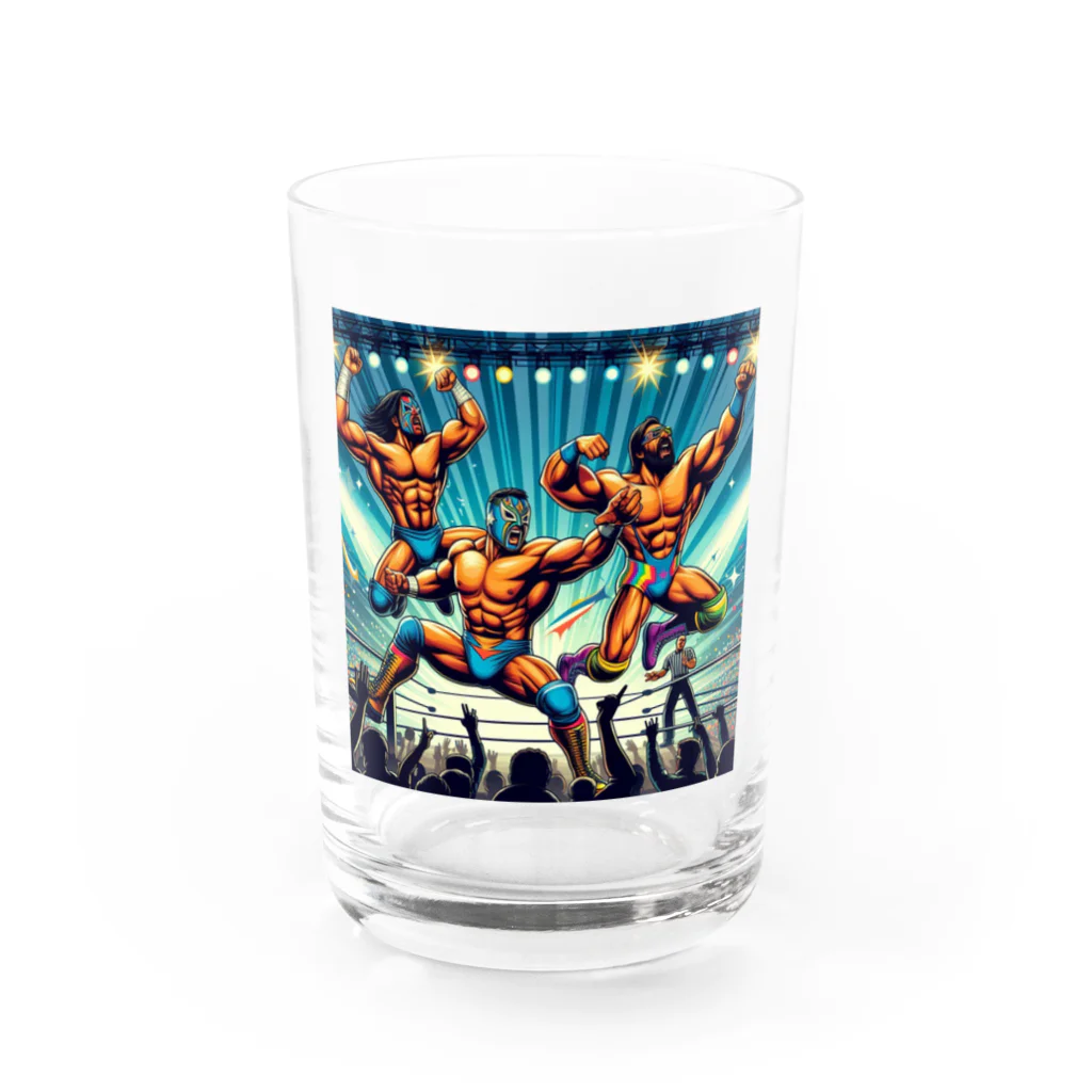 dai-k_1977のプロレスラー Water Glass :front
