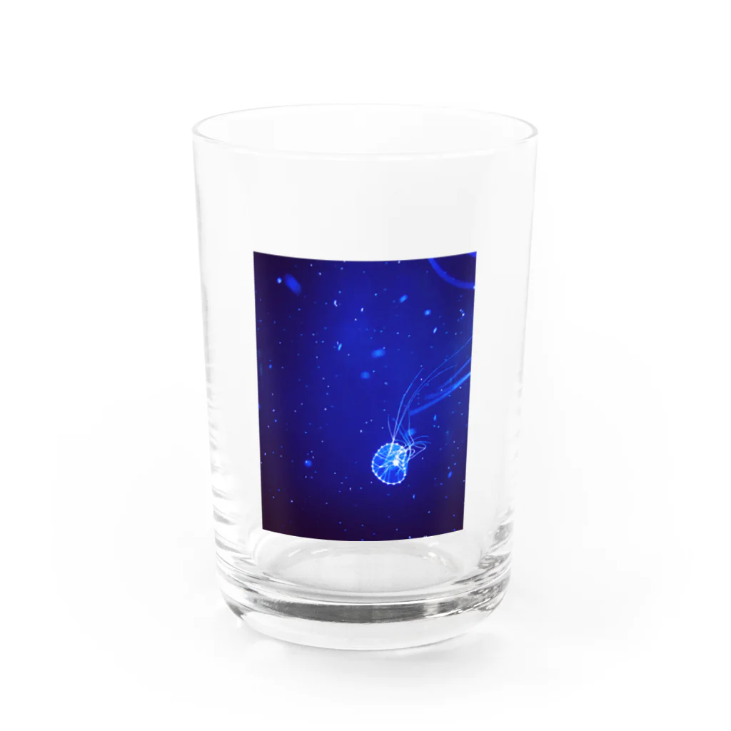 灯り窓の海の月 Water Glass :front