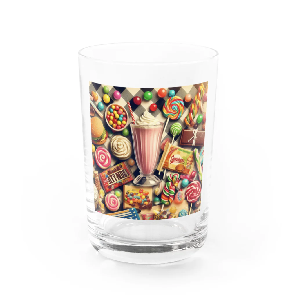 pop50sのsweet pop Water Glass :front