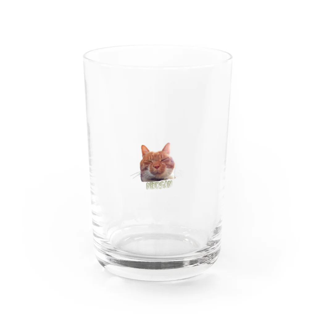 壁かべSHOP・SUZURI店のお目覚めの顔 Water Glass :front