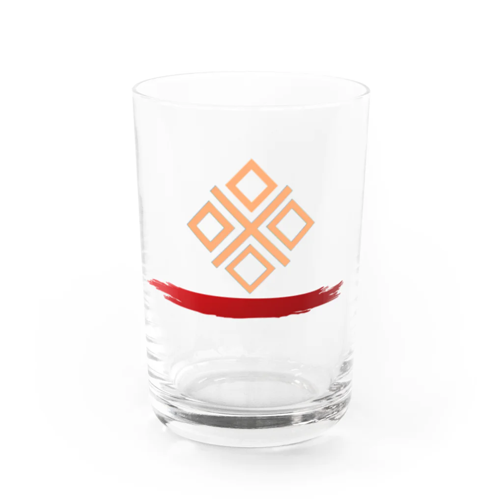 Monika-Shopの地平線に輝く星印 Water Glass :front