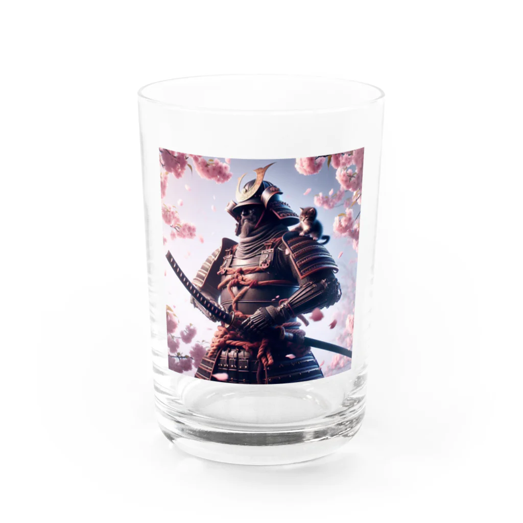 日本文化デザインショップの「侍スピリット」プレミアム侍Tシャツ Water Glass :front