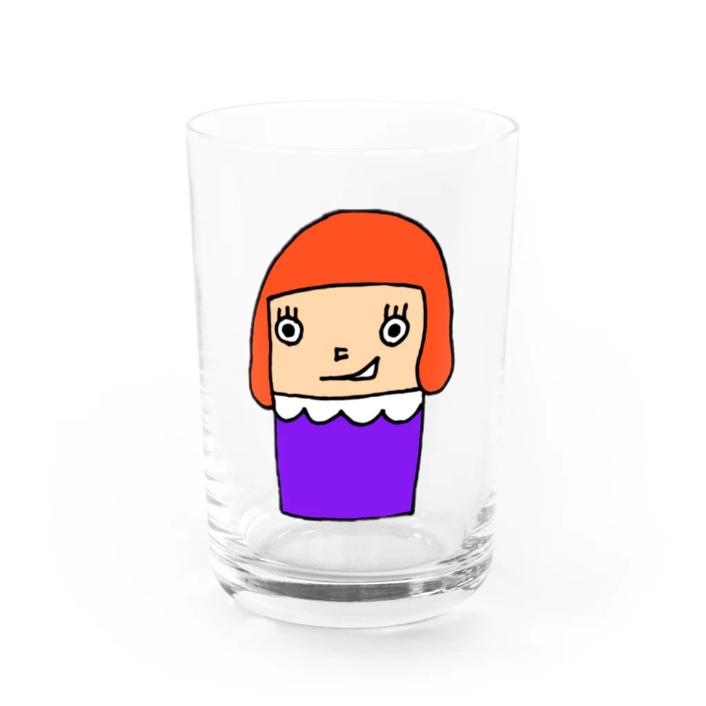 sooomaxの四角いちゃん Water Glass :front