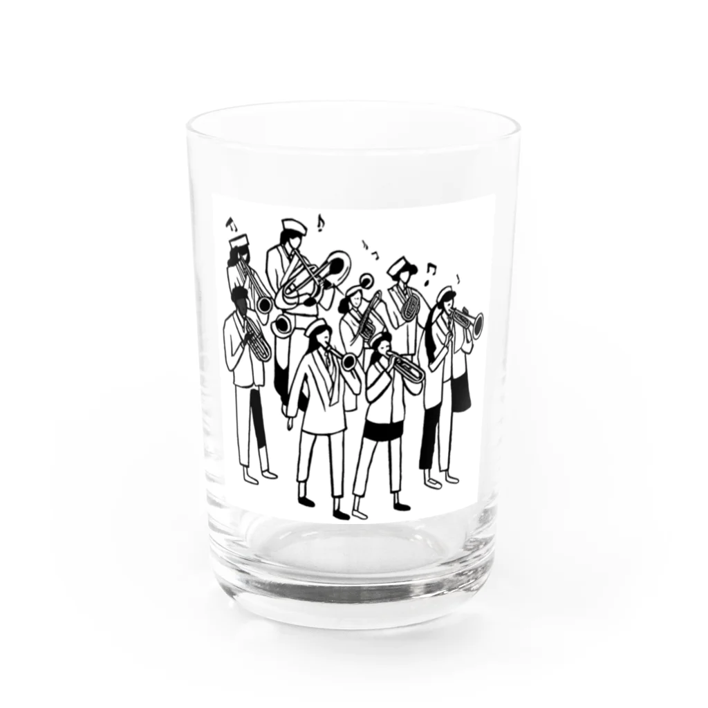 yamabの吹奏楽部 Water Glass :front