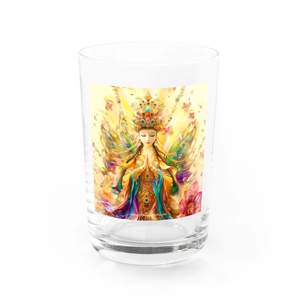 infinityblessing_artworldのInfinityBlessingArtWorld観音 Water Glass :front