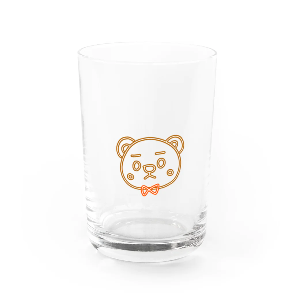 nyan(ΦωΦ)のくままくん Water Glass :front