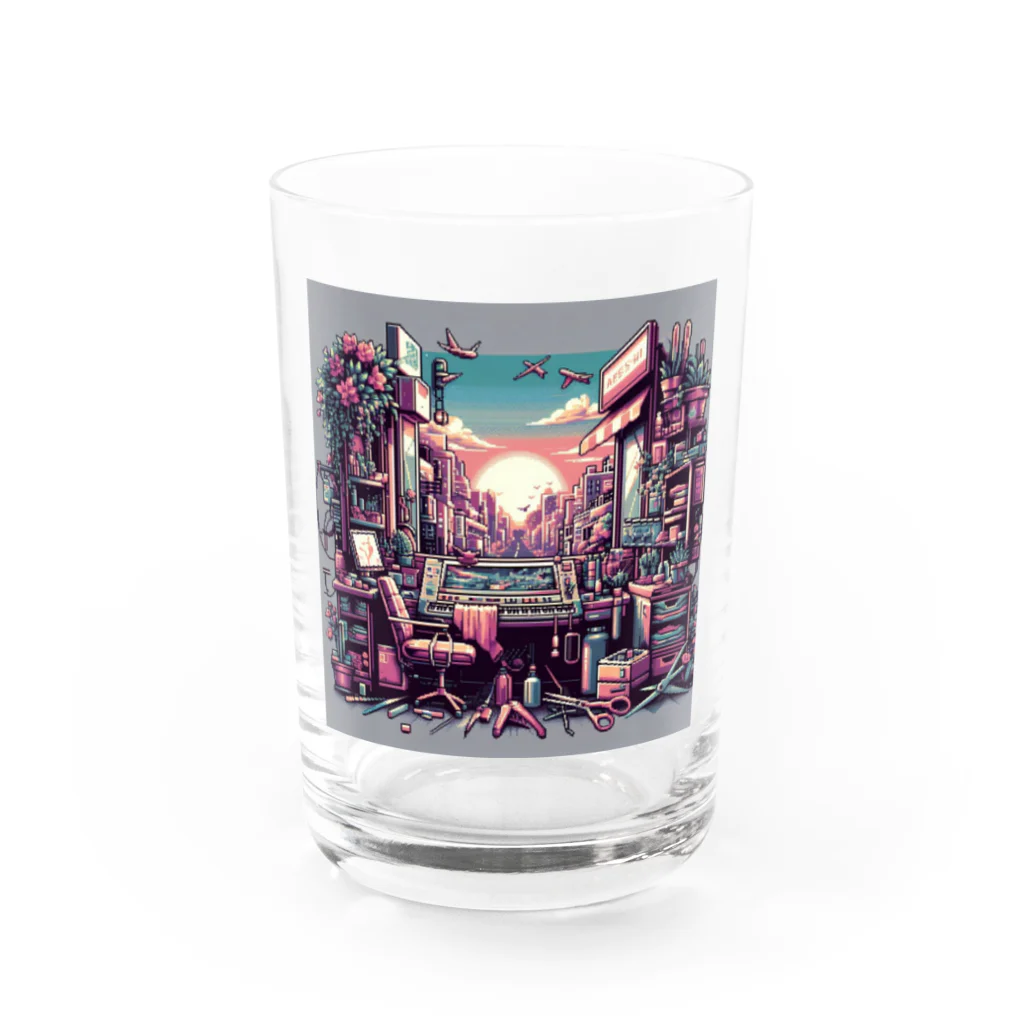 ドット屋のドット絵 新しい世界 Water Glass :front