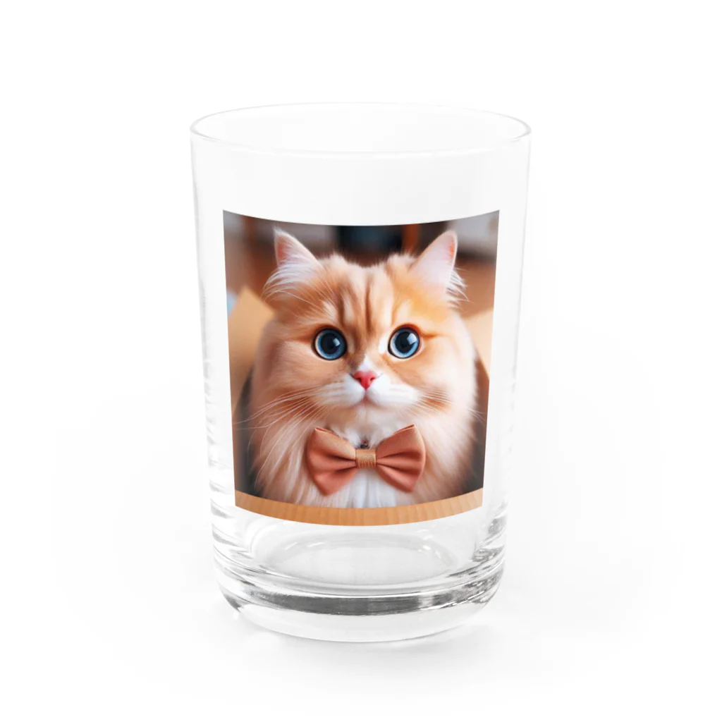 ねこちゃんが大好きなのです。のラブリーな猫ちゃん♪ Water Glass :front