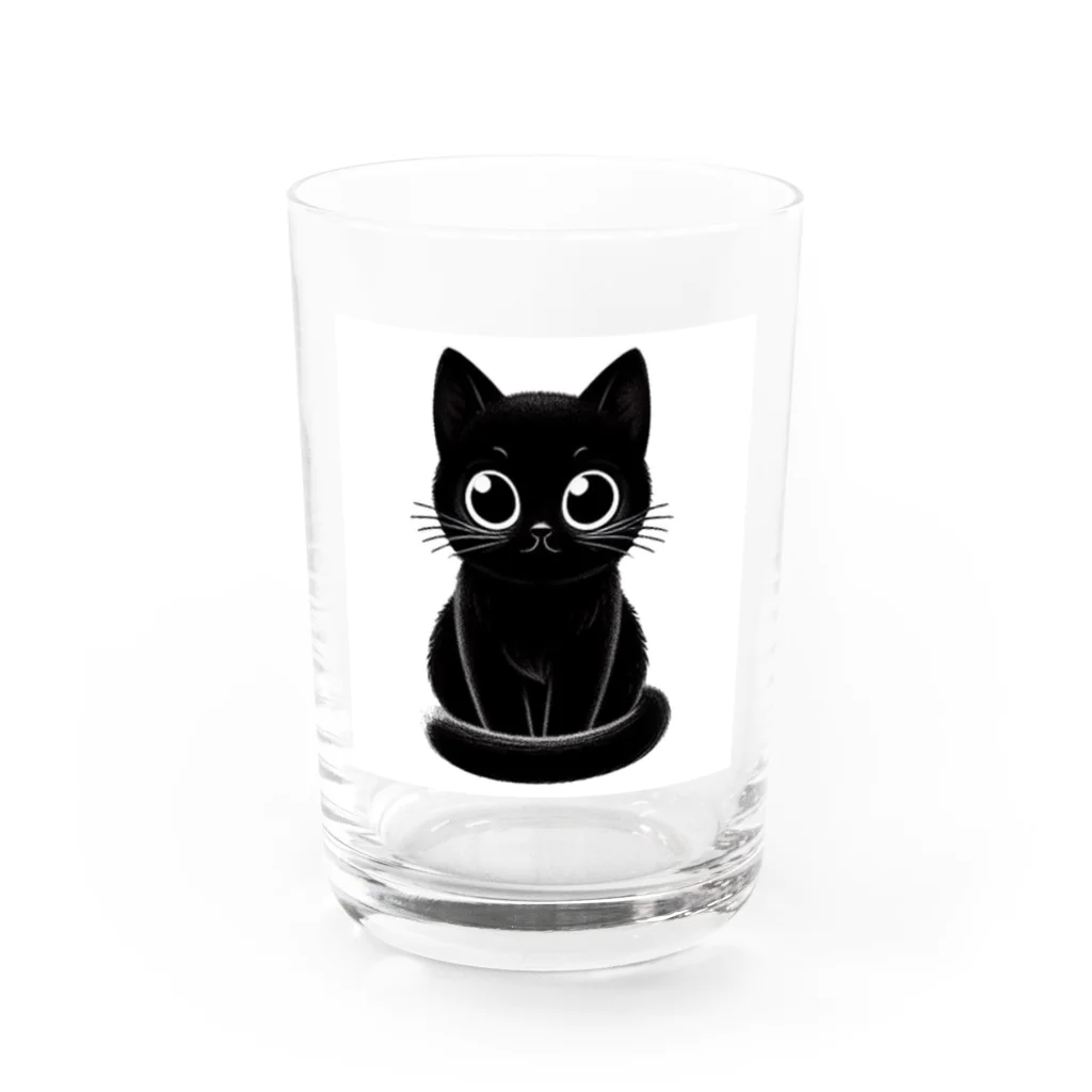 Mizuki・ASIA CATの黒猫さん❤️ Water Glass :front