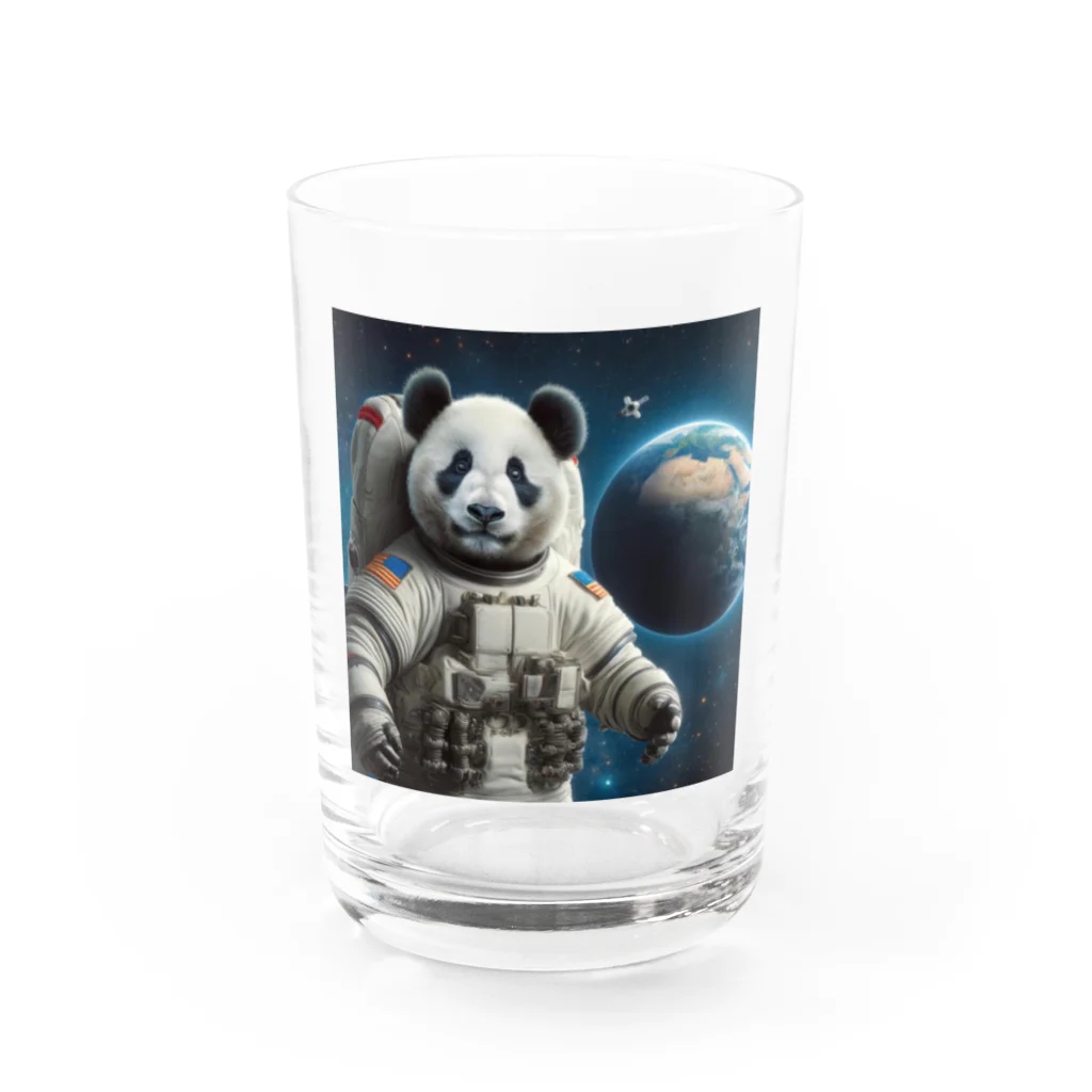 ことまるの宇宙飛行士パンダ Water Glass :front