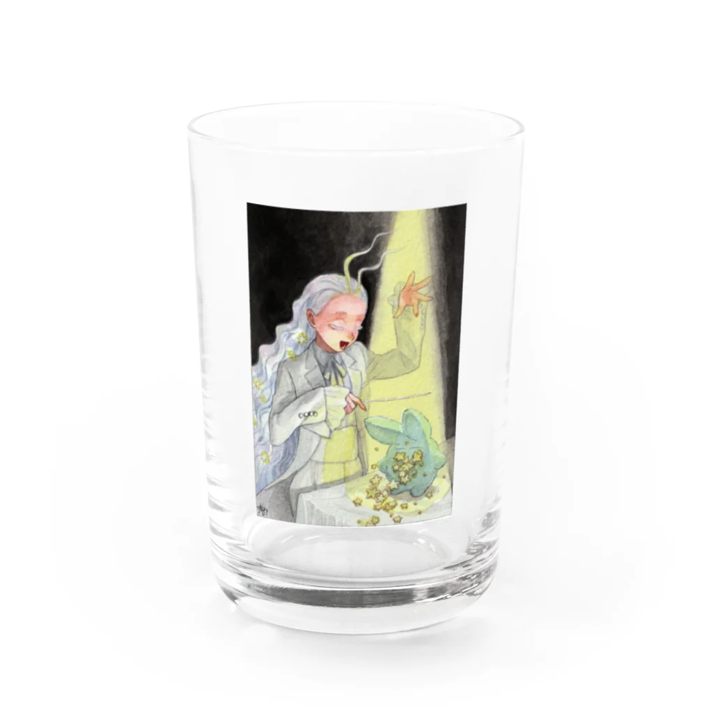 suwamiSHOP SUZURIのすわみ絵画「罰」2024 Water Glass :front