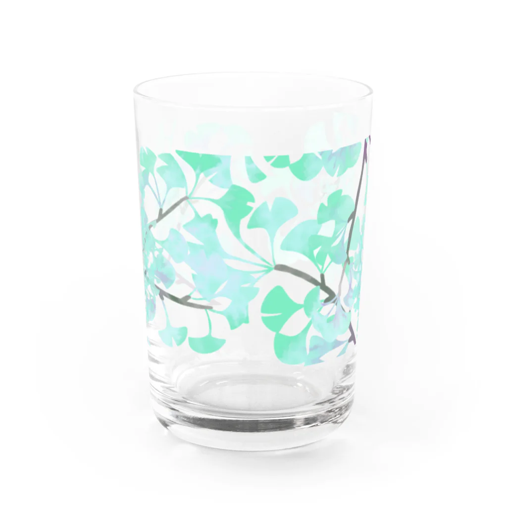 斗巳【キメラ鉛筆】のLSDイチョウ　ミント Water Glass :front