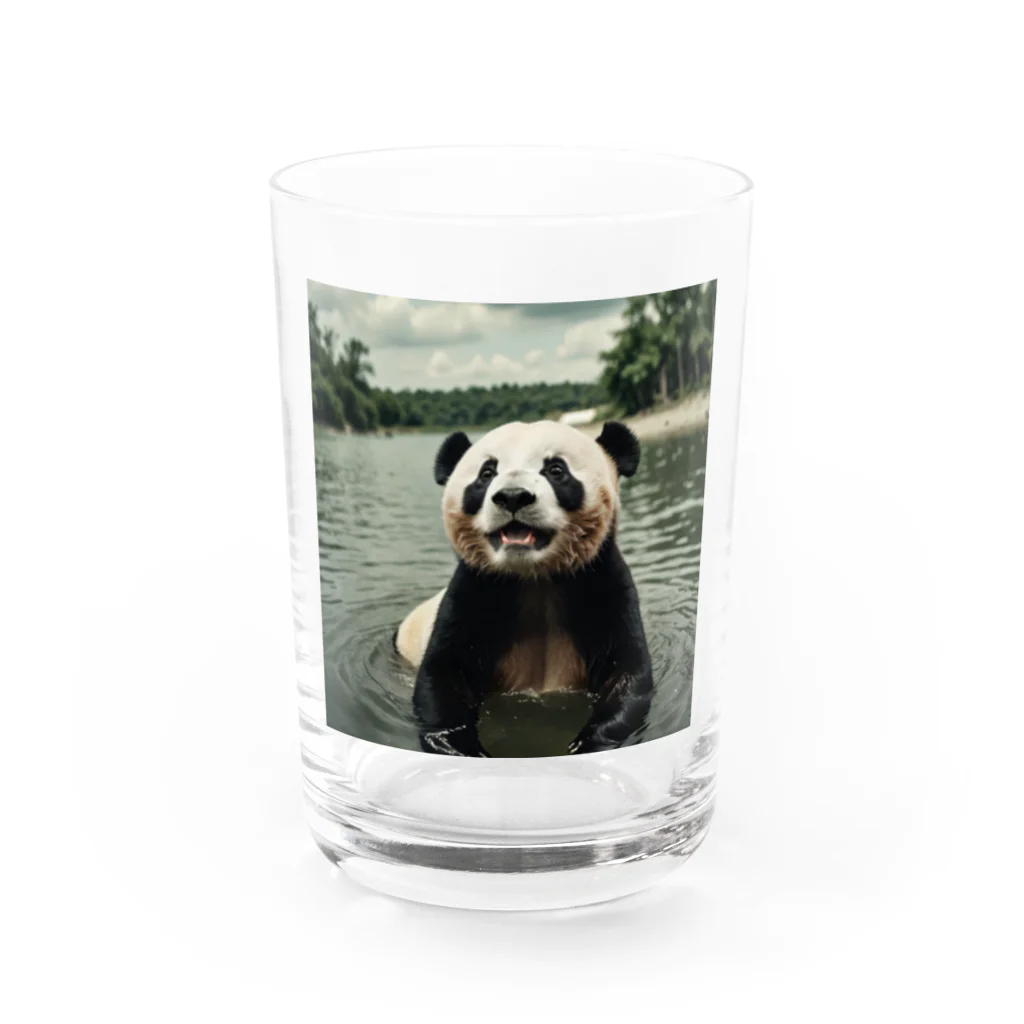 e_goodsの水遊びパンダ Water Glass :front