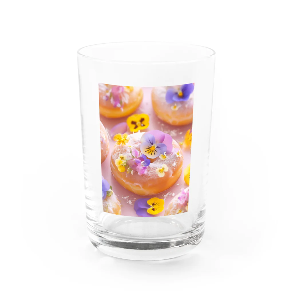 AQUAMETAVERSEの美味しくで可愛く綺麗なドーナツ　なでしこ1478 Water Glass :front