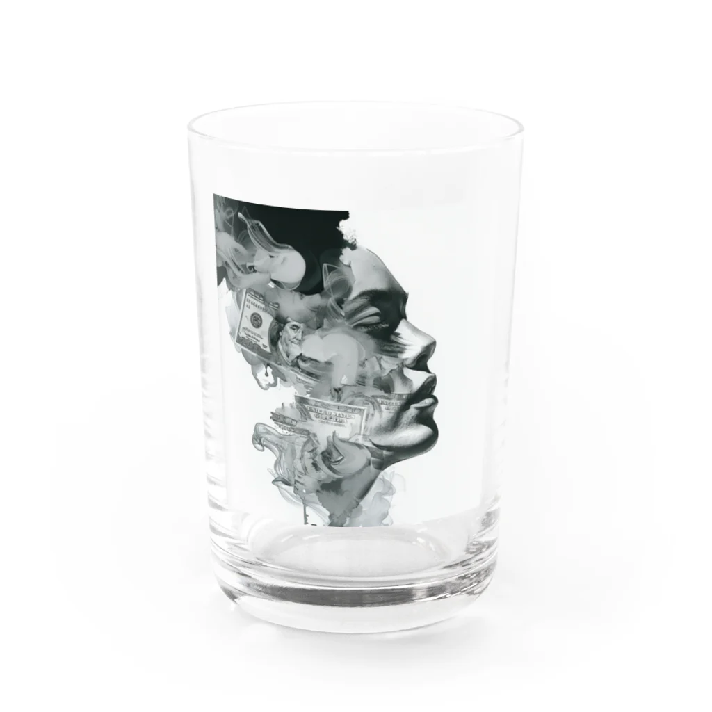 Lycoris Ant～リコリスアント～のアート「女性の横顔」 Water Glass :front