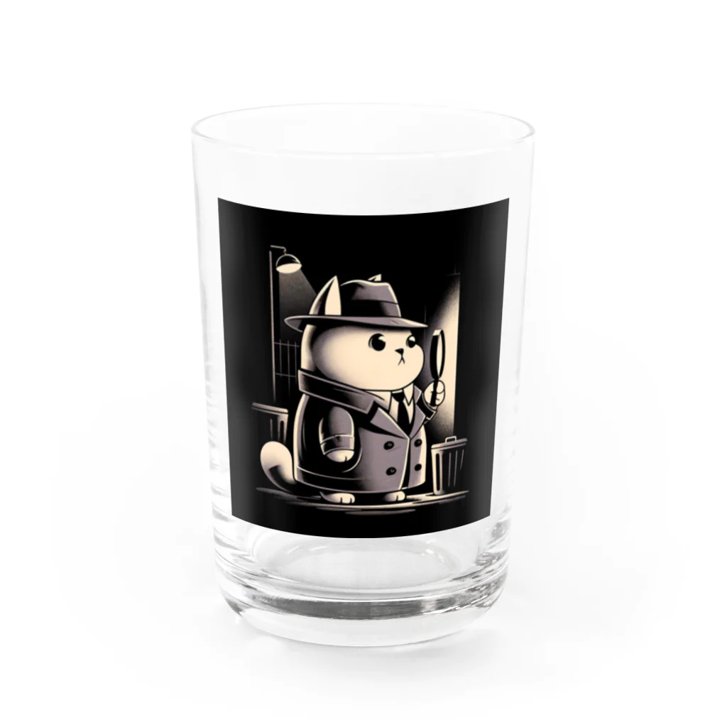 statham2865の猫探偵 Water Glass :front