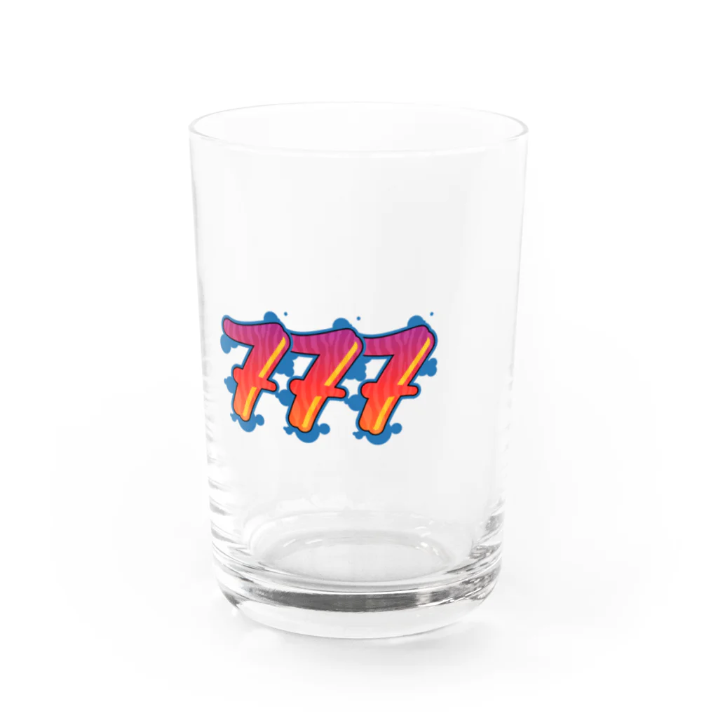 グラフィックのラッキーseven Water Glass :front