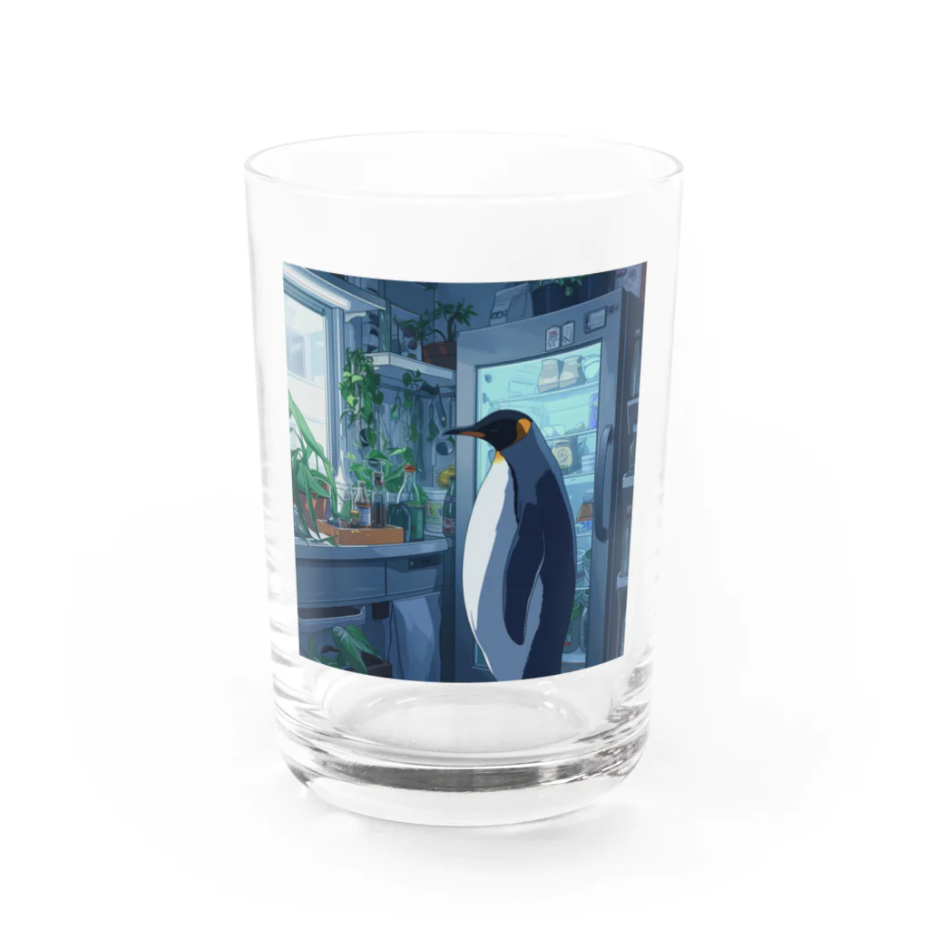 SSparrowのペンギンの生活 Water Glass :front