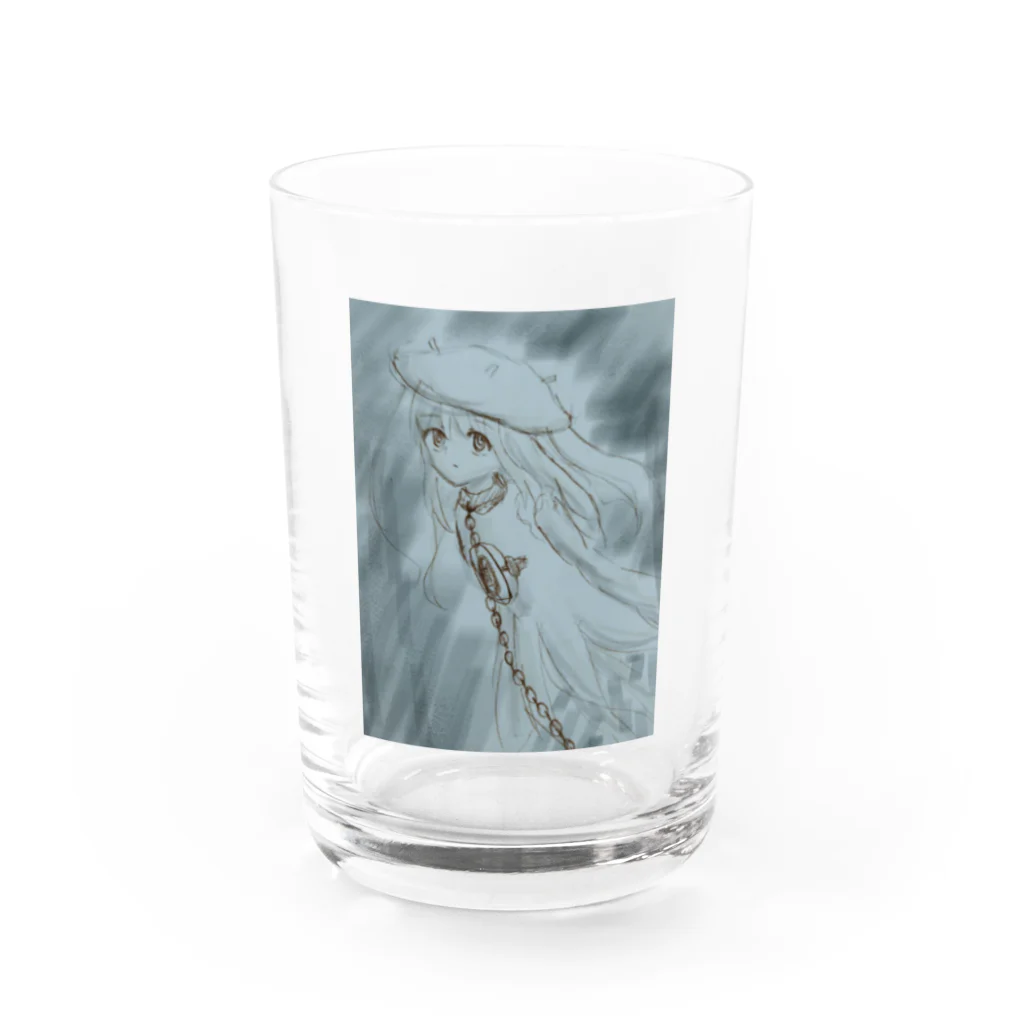 蟾ｪ(ともえ)の機雷クラゲちゃん Water Glass :front