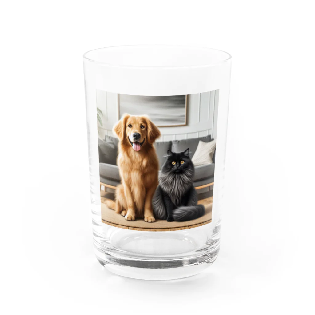 GDWEEDの犬と猫 Water Glass :front