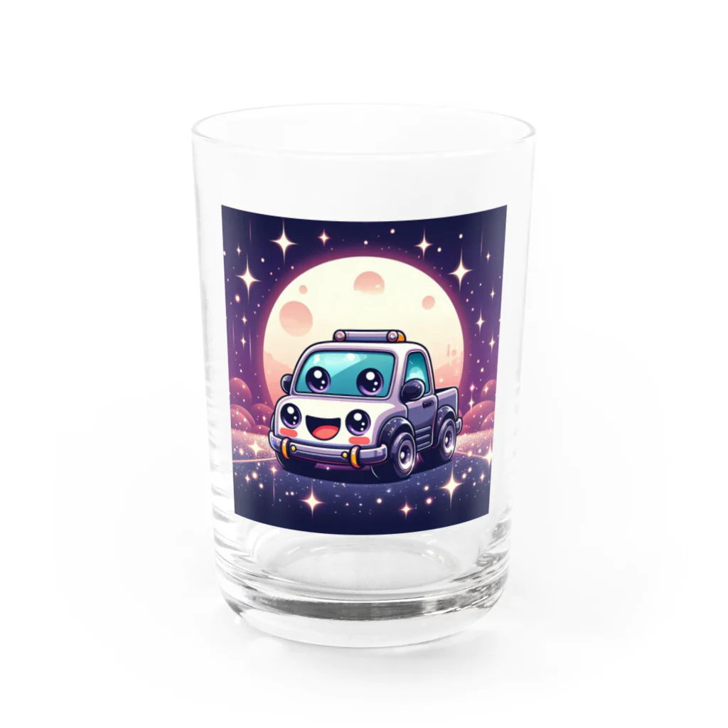 キャラクターズの可愛い車キャラクター Water Glass :front