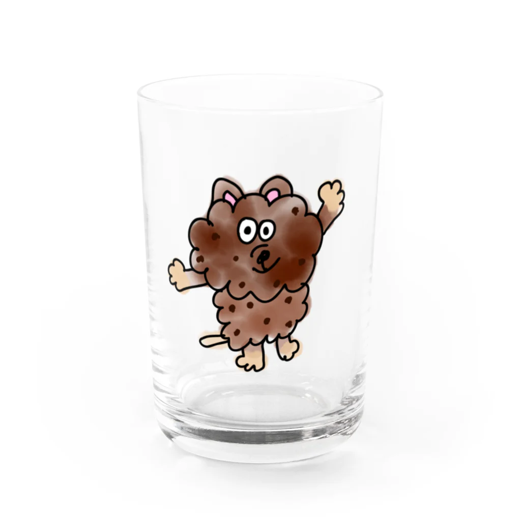 anomimiusのcookiedog ★ chocolate chip  Water Glass :front