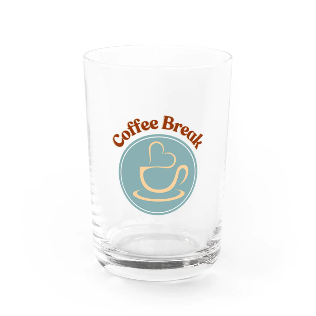 kanoh_artの「coffee break 」ワンポイントTシャツ Water Glass :front