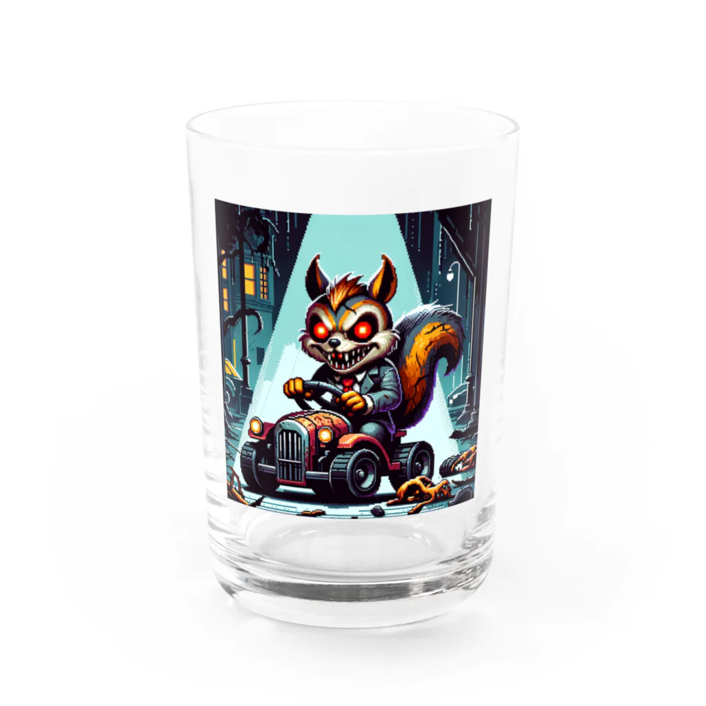 funny-itemsの深夜のドライブ、リスゾンビ君 Water Glass :front